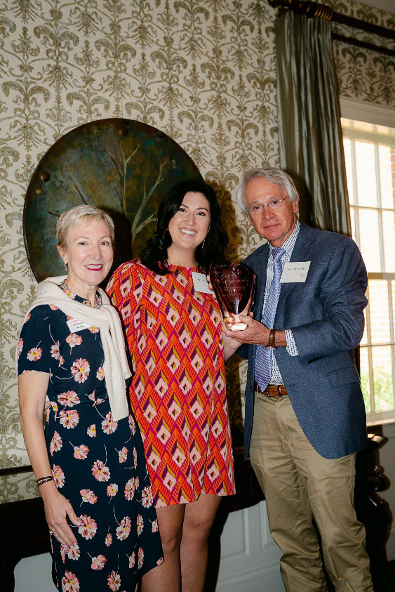 2022 Prisma Health Upstate Foundation Be the Difference recipient – (m) Taylor Stathes, with Rise’ Wilson, Executive Director, Prisma Health Upstate Foundation and (r) Larry, Gluck, MD, Medical Director of Prisma Health Cancer Institute, and past award recipient. 